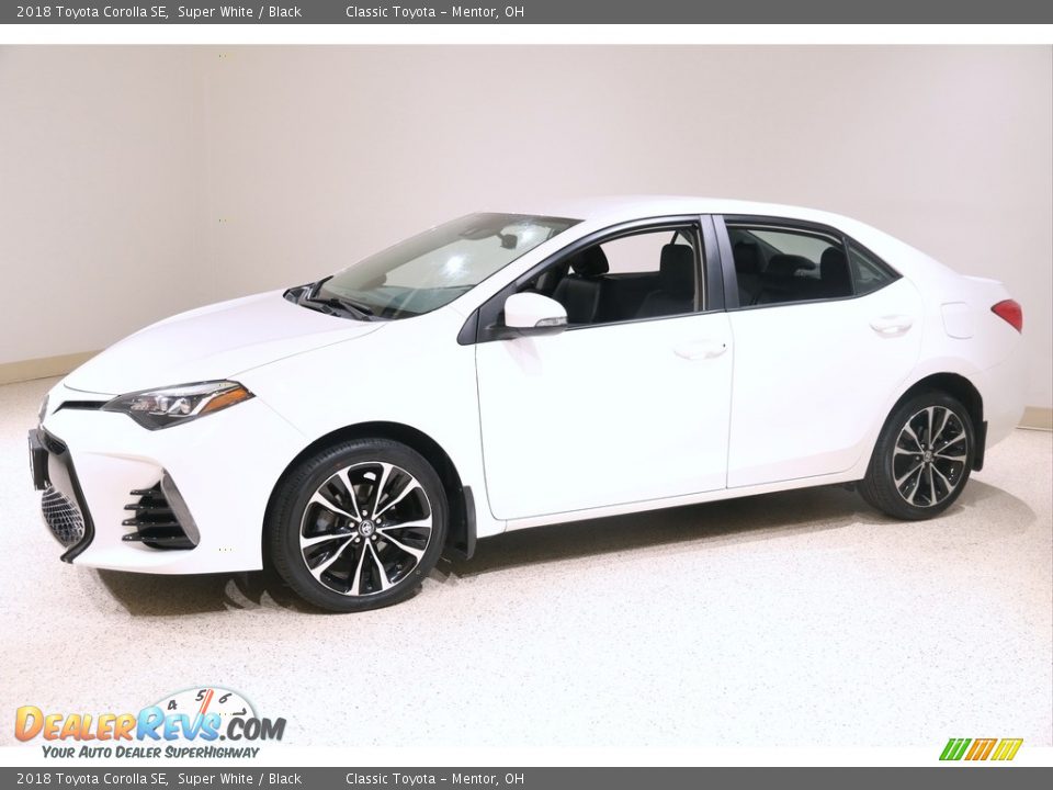 2018 Toyota Corolla SE Super White / Black Photo #3