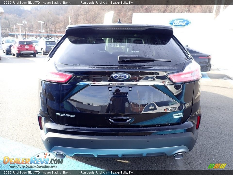 2020 Ford Edge SEL AWD Agate Black / Ebony Photo #8