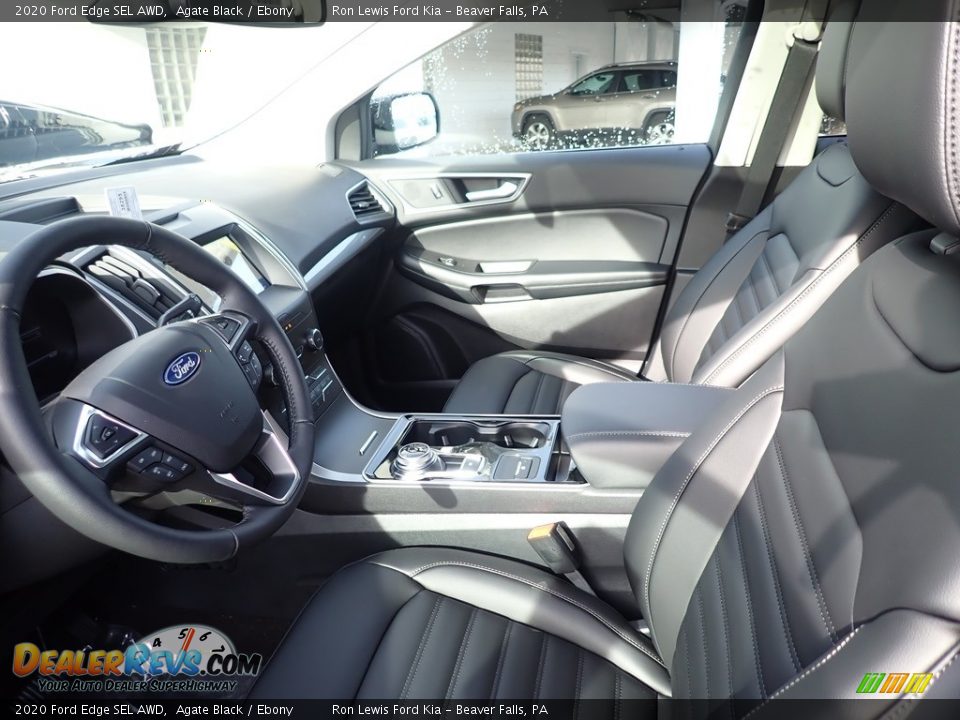 2020 Ford Edge SEL AWD Agate Black / Ebony Photo #12