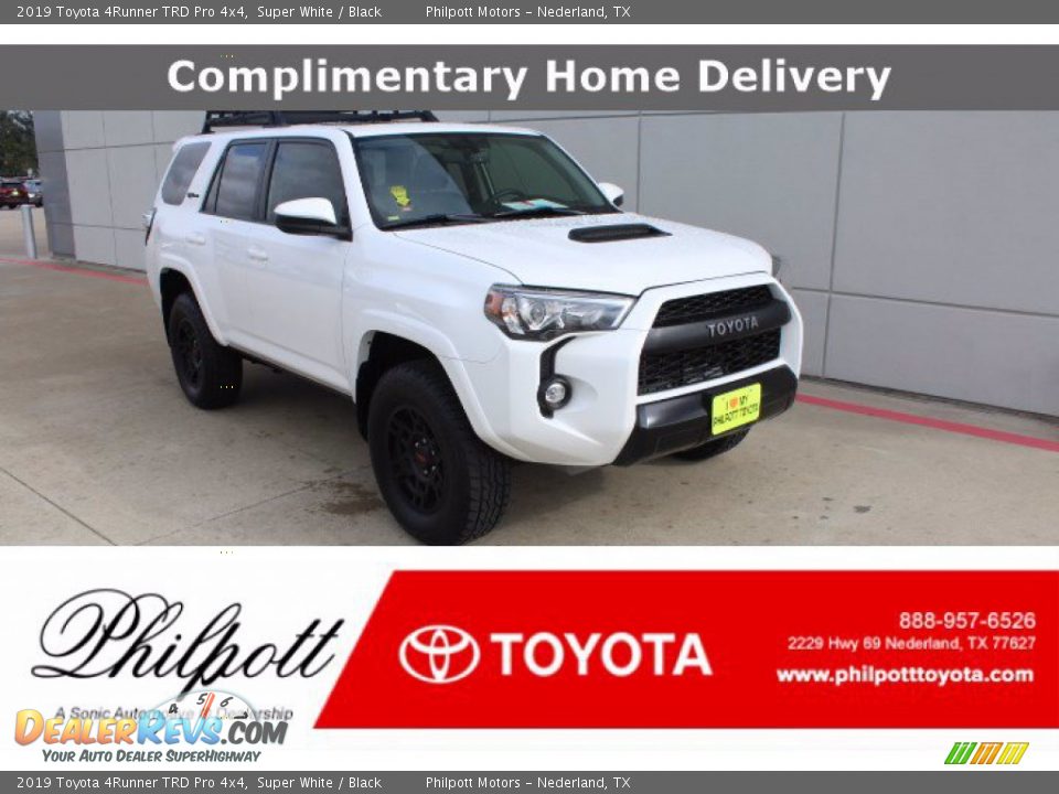 2019 Toyota 4Runner TRD Pro 4x4 Super White / Black Photo #1