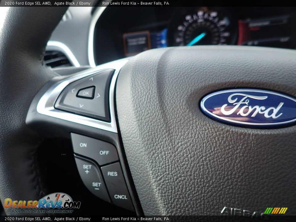 2020 Ford Edge SEL AWD Agate Black / Ebony Photo #18