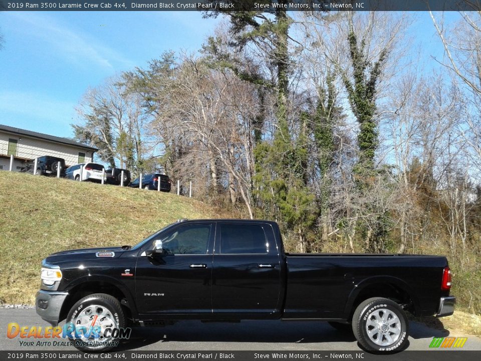 Diamond Black Crystal Pearl 2019 Ram 3500 Laramie Crew Cab 4x4 Photo #1