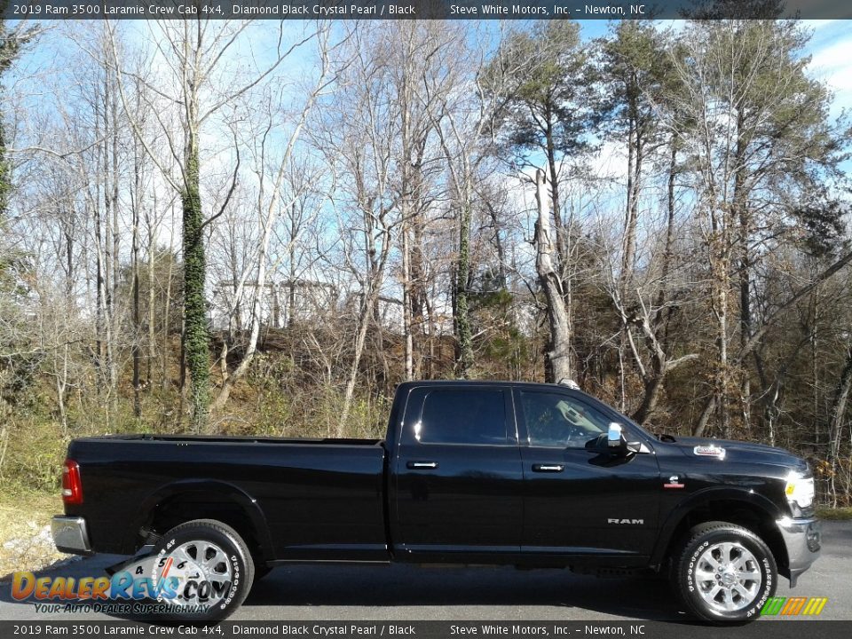 Diamond Black Crystal Pearl 2019 Ram 3500 Laramie Crew Cab 4x4 Photo #5