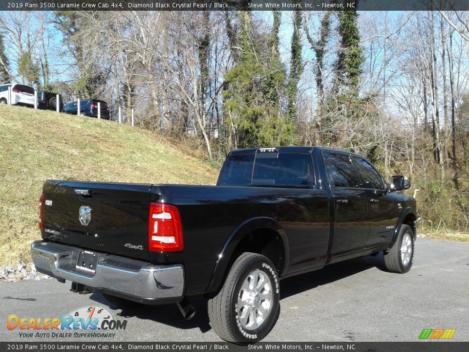 2019 Ram 3500 Laramie Crew Cab 4x4 Diamond Black Crystal Pearl / Black Photo #6