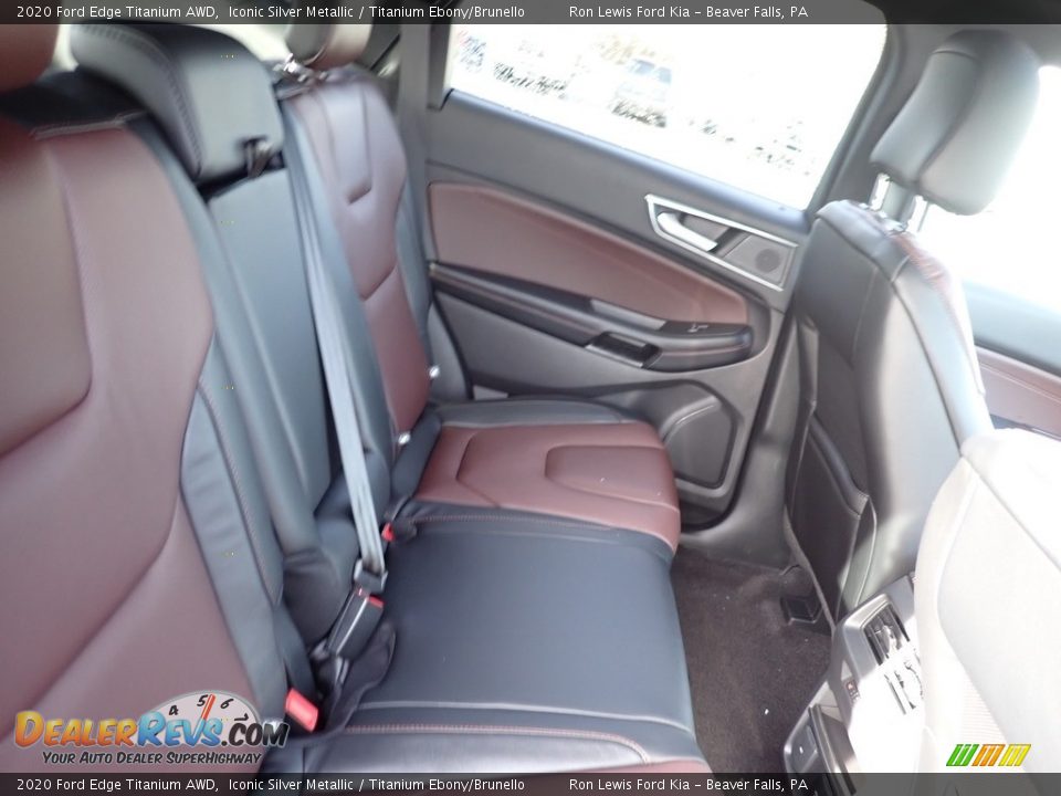 Rear Seat of 2020 Ford Edge Titanium AWD Photo #9
