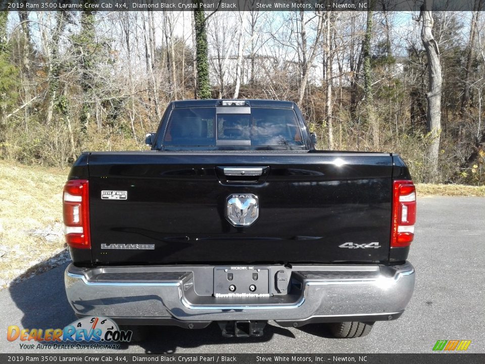 2019 Ram 3500 Laramie Crew Cab 4x4 Diamond Black Crystal Pearl / Black Photo #7