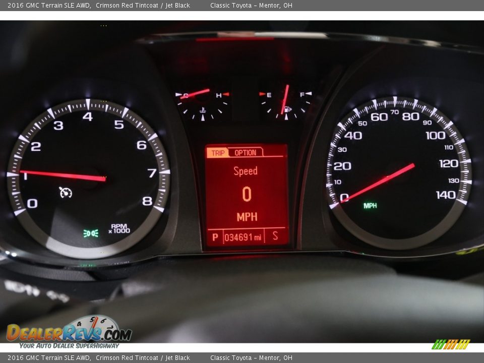 2016 GMC Terrain SLE AWD Crimson Red Tintcoat / Jet Black Photo #8
