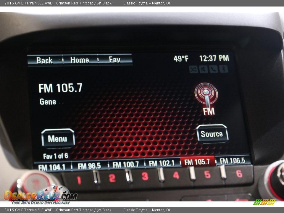 2016 GMC Terrain SLE AWD Crimson Red Tintcoat / Jet Black Photo #10