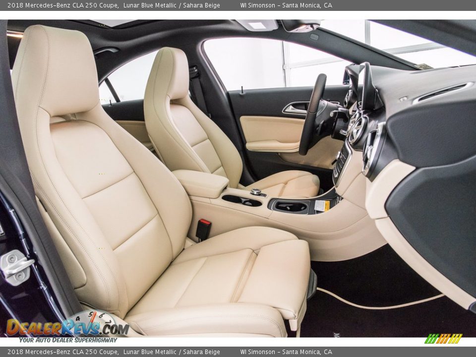 2018 Mercedes-Benz CLA 250 Coupe Lunar Blue Metallic / Sahara Beige Photo #2