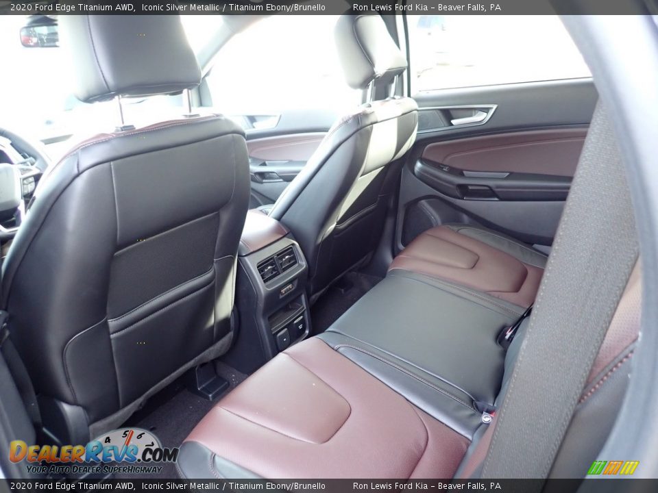 Rear Seat of 2020 Ford Edge Titanium AWD Photo #13