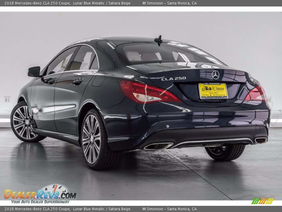 2018 Mercedes-Benz CLA 250 Coupe Lunar Blue Metallic / Sahara Beige Photo #3