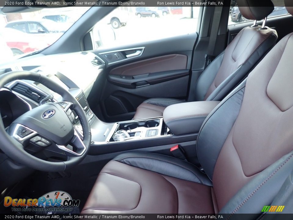 Front Seat of 2020 Ford Edge Titanium AWD Photo #14