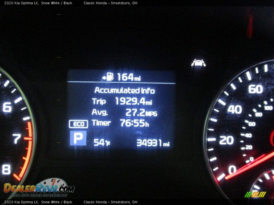 2020 Kia Optima LX Snow White / Black Photo #32