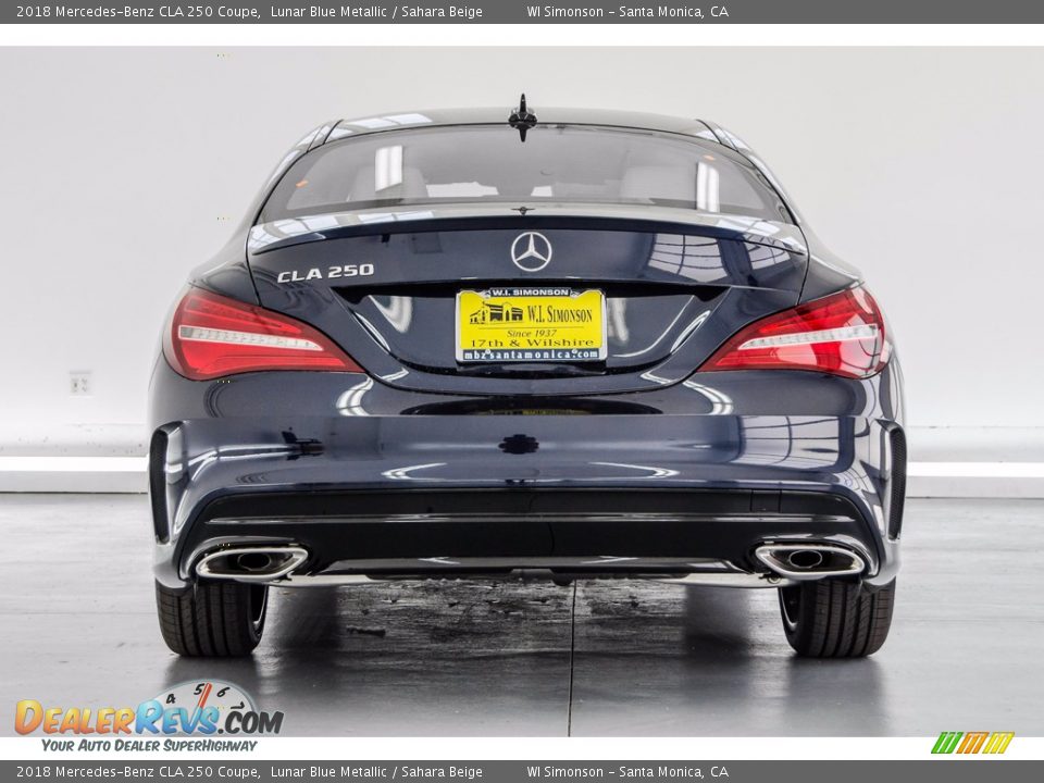 2018 Mercedes-Benz CLA 250 Coupe Lunar Blue Metallic / Sahara Beige Photo #4