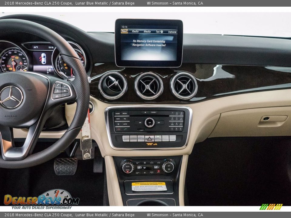 2018 Mercedes-Benz CLA 250 Coupe Lunar Blue Metallic / Sahara Beige Photo #5