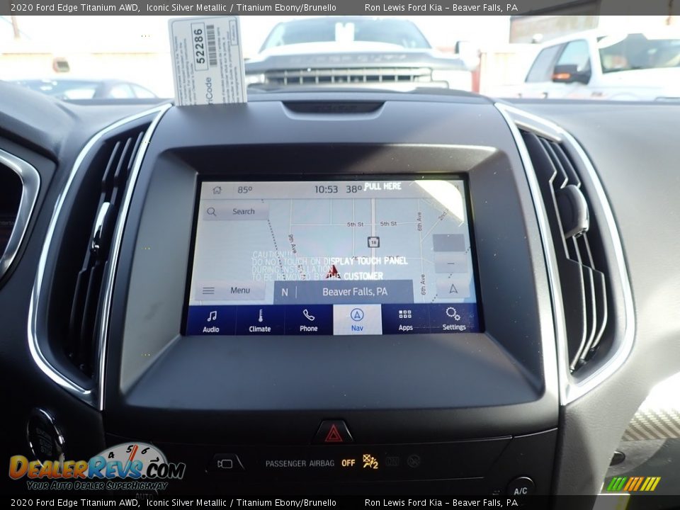 Controls of 2020 Ford Edge Titanium AWD Photo #18