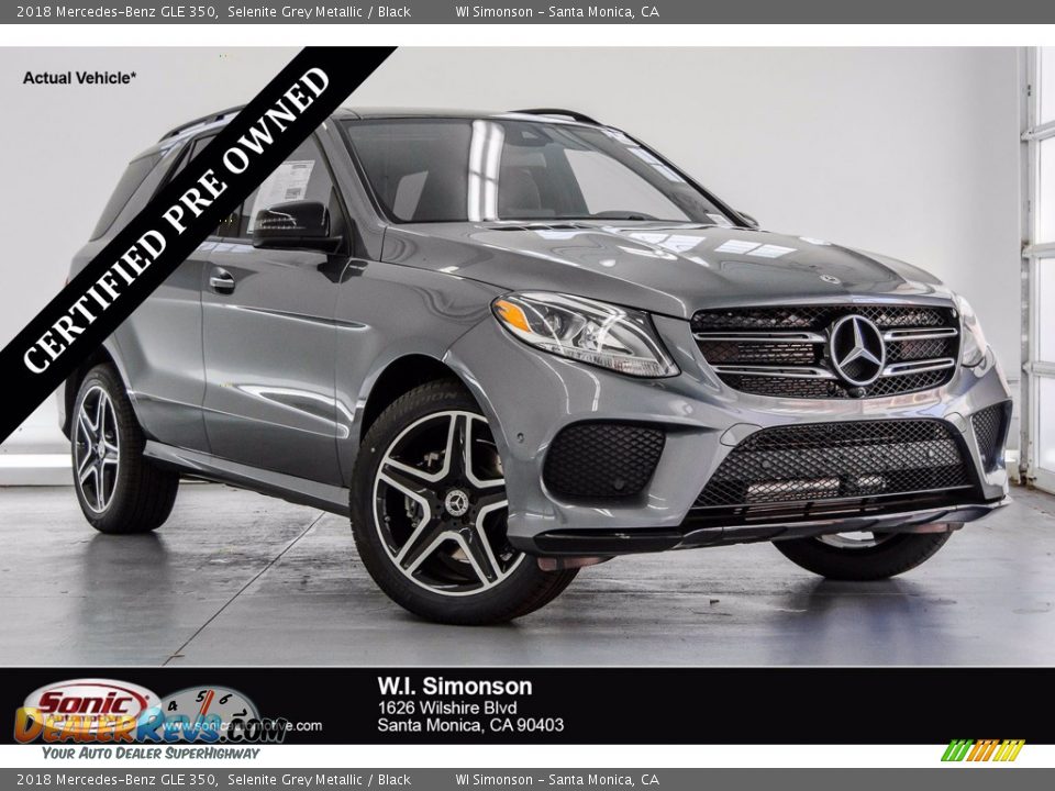 2018 Mercedes-Benz GLE 350 Selenite Grey Metallic / Black Photo #1