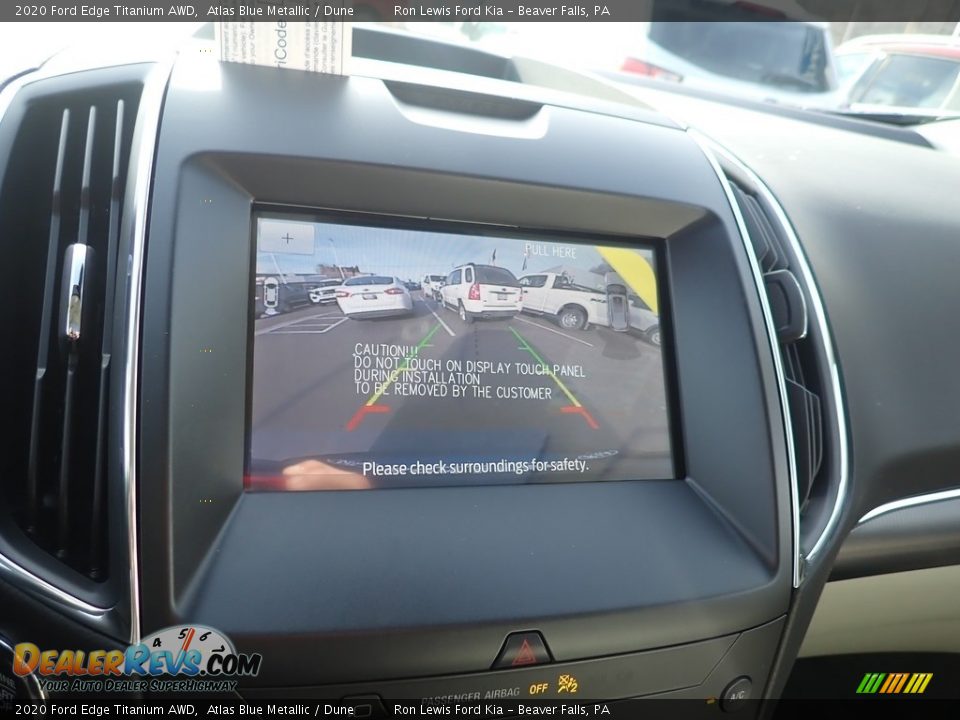 2020 Ford Edge Titanium AWD Atlas Blue Metallic / Dune Photo #18