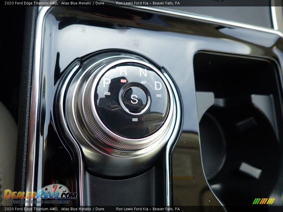 2020 Ford Edge Titanium AWD Atlas Blue Metallic / Dune Photo #20