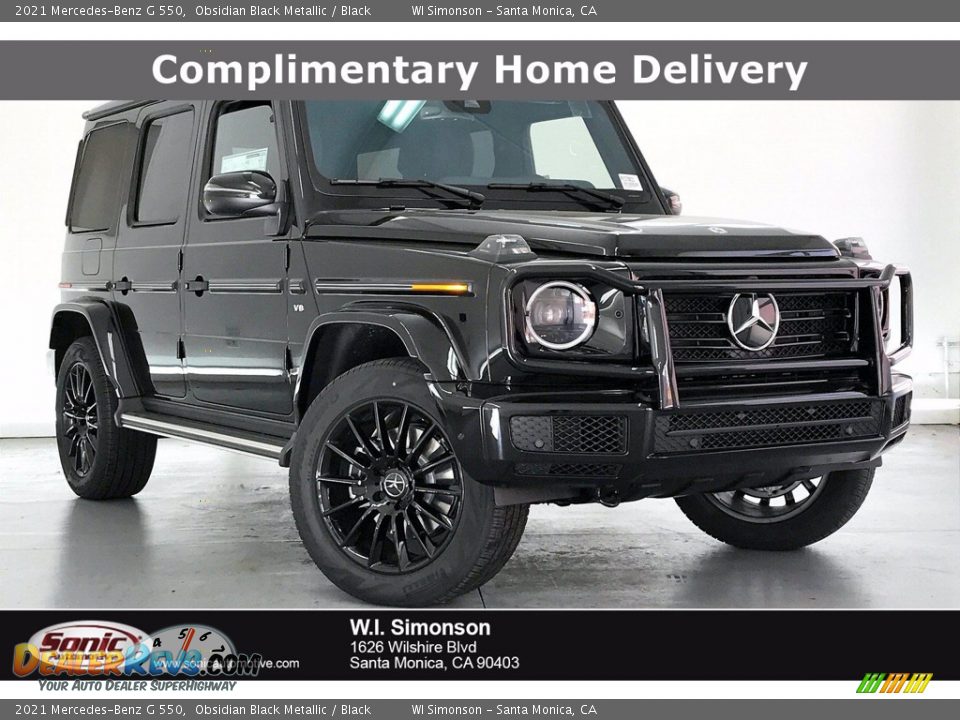 2021 Mercedes-Benz G 550 Obsidian Black Metallic / Black Photo #1
