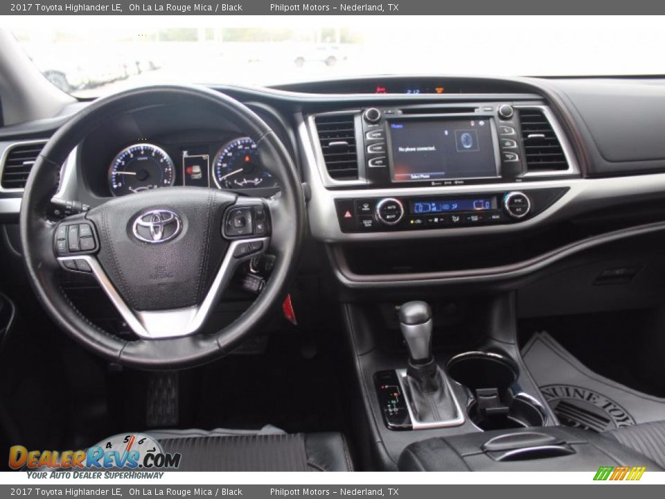 Dashboard of 2017 Toyota Highlander LE Photo #20