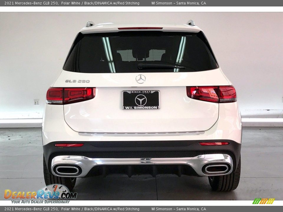 2021 Mercedes-Benz GLB 250 Polar White / Black/DINAMICA w/Red Stitching Photo #3