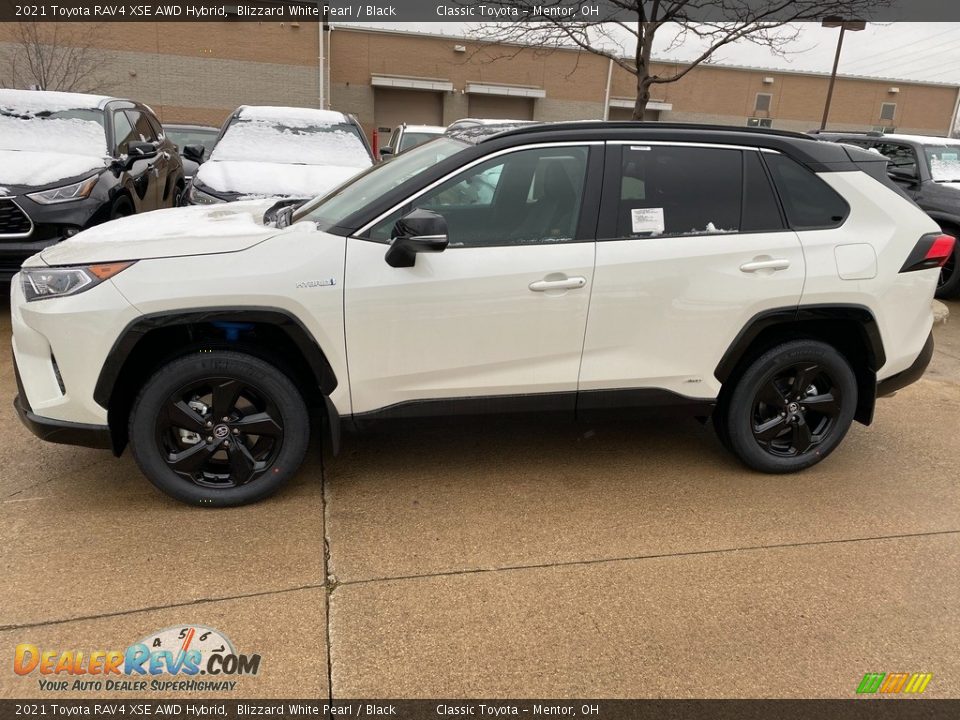 2021 Toyota RAV4 XSE AWD Hybrid Blizzard White Pearl / Black Photo #1