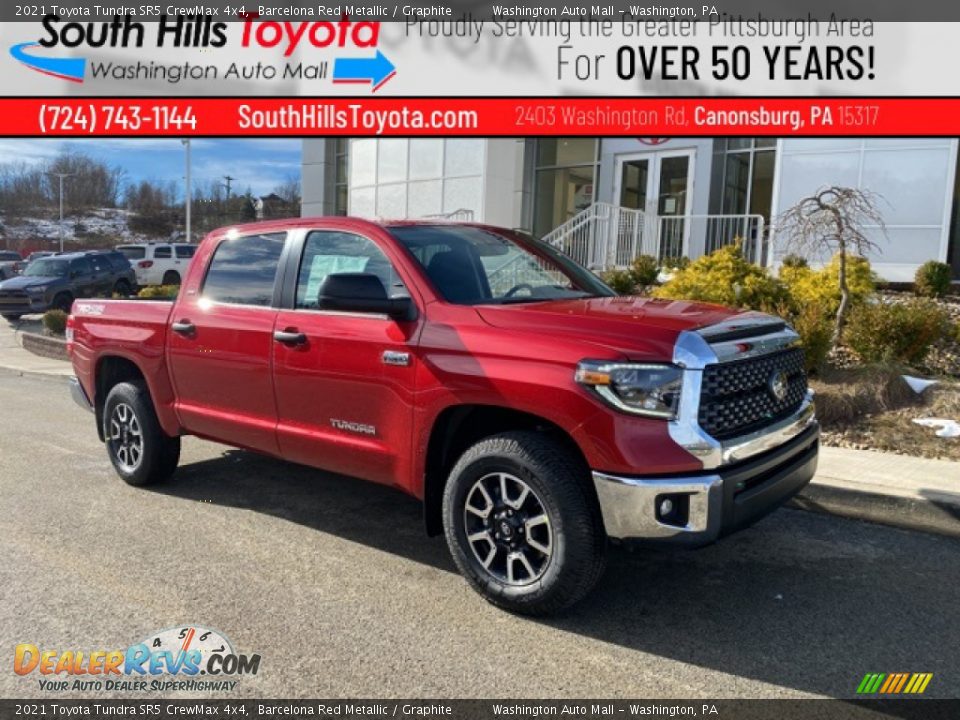 2021 Toyota Tundra SR5 CrewMax 4x4 Barcelona Red Metallic / Graphite Photo #1