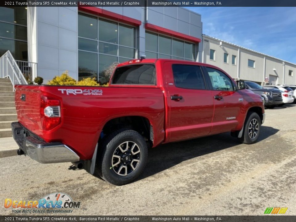 2021 Toyota Tundra SR5 CrewMax 4x4 Barcelona Red Metallic / Graphite Photo #13