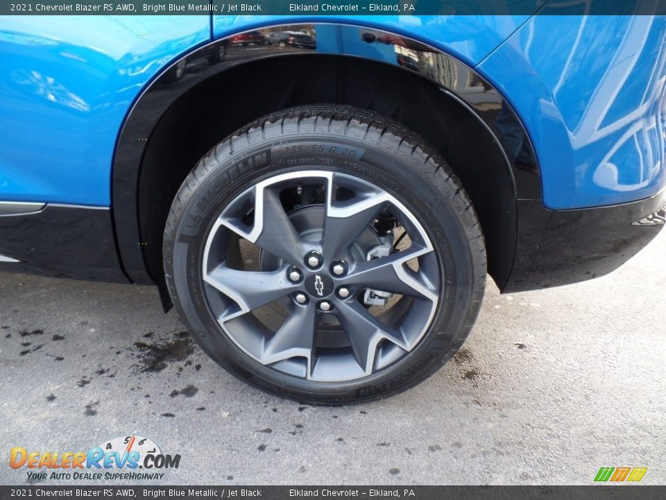 2021 Chevrolet Blazer RS AWD Bright Blue Metallic / Jet Black Photo #12