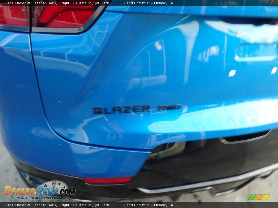 2021 Chevrolet Blazer RS AWD Bright Blue Metallic / Jet Black Photo #13