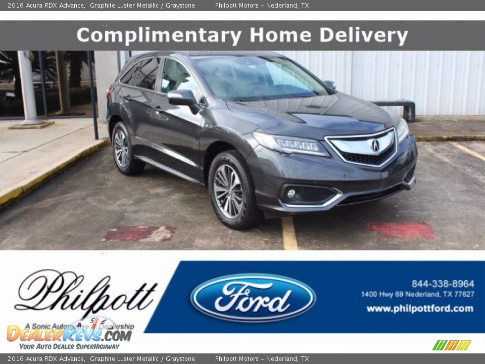 2016 Acura RDX Advance Graphite Luster Metallic / Graystone Photo #1