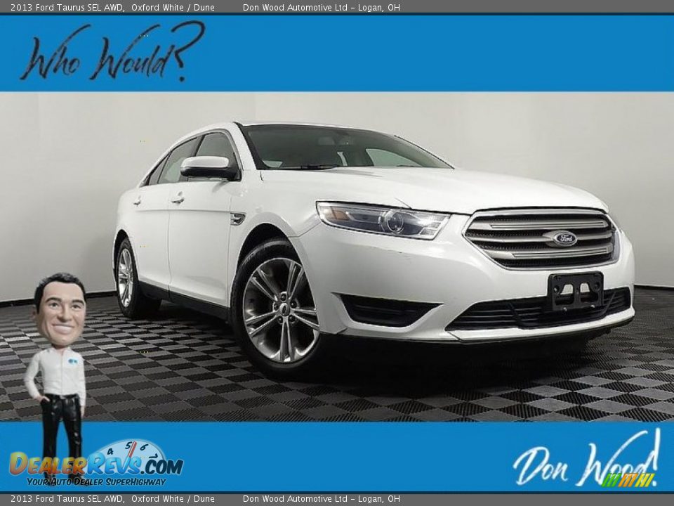 2013 Ford Taurus SEL AWD Oxford White / Dune Photo #1