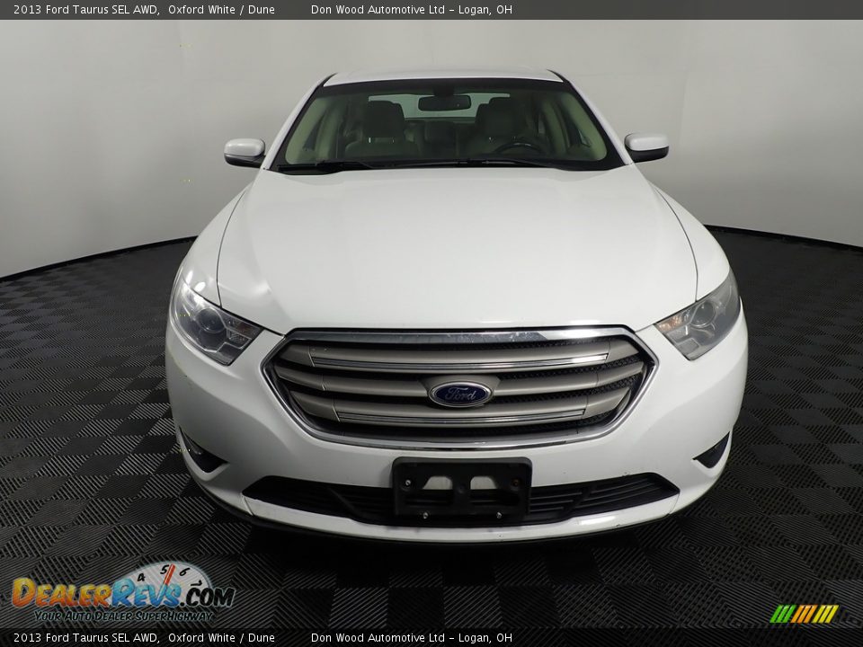 2013 Ford Taurus SEL AWD Oxford White / Dune Photo #4