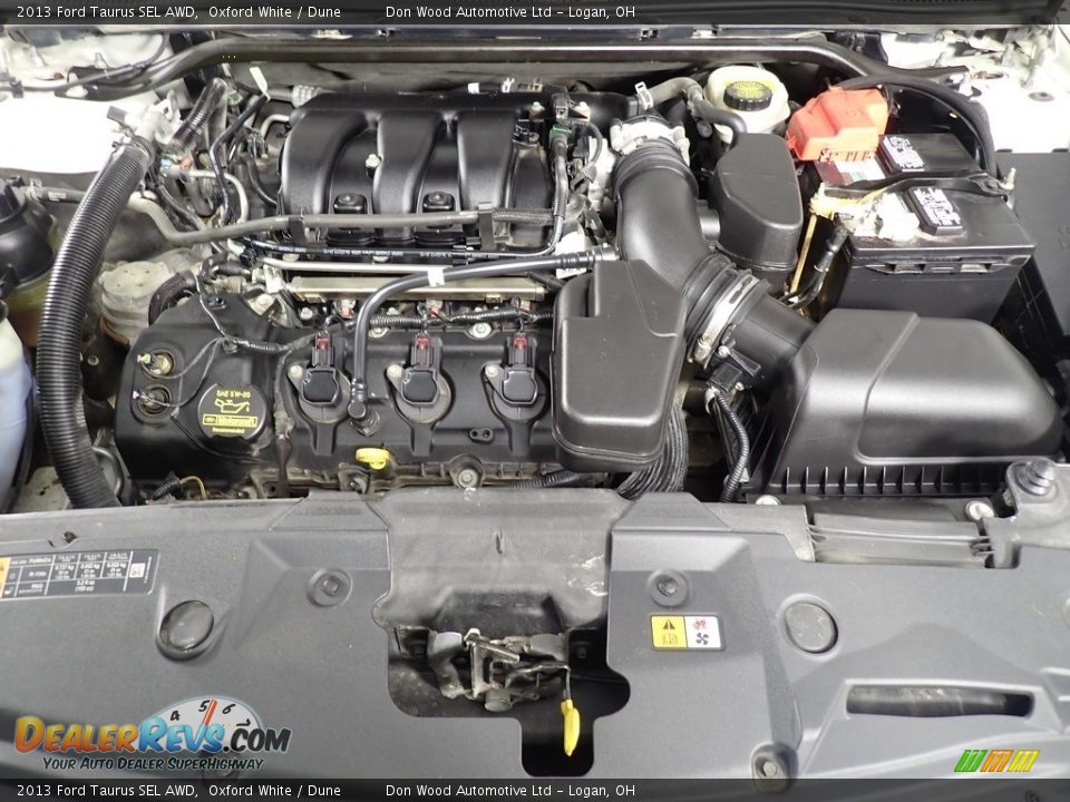 2013 Ford Taurus SEL AWD Oxford White / Dune Photo #6
