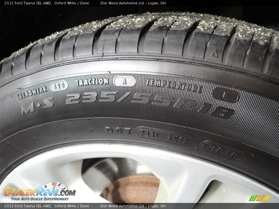 2013 Ford Taurus SEL AWD Oxford White / Dune Photo #16