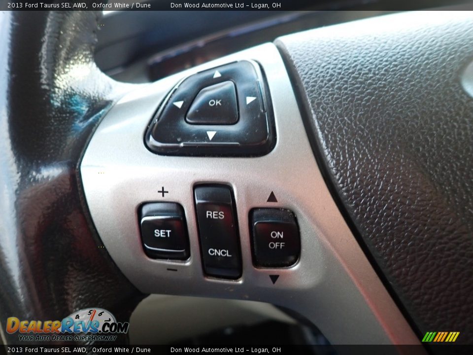 2013 Ford Taurus SEL AWD Oxford White / Dune Photo #23