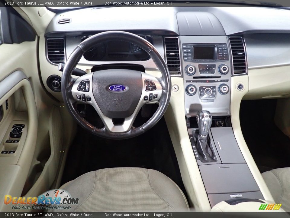 2013 Ford Taurus SEL AWD Oxford White / Dune Photo #32
