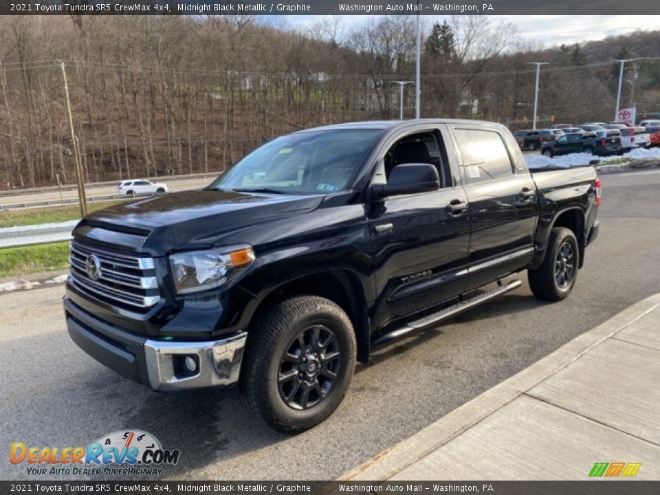 2021 Toyota Tundra SR5 CrewMax 4x4 Midnight Black Metallic / Graphite Photo #12