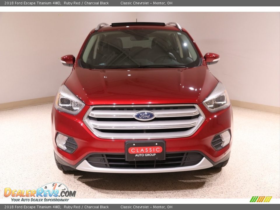 2018 Ford Escape Titanium 4WD Ruby Red / Charcoal Black Photo #2