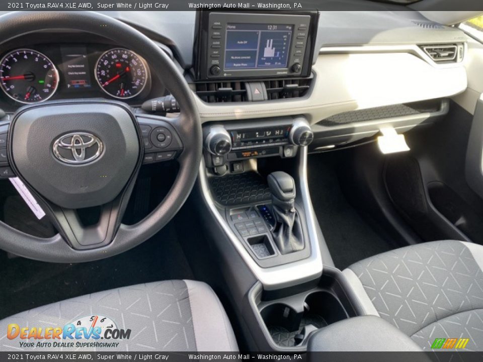 2021 Toyota RAV4 XLE AWD Super White / Light Gray Photo #3