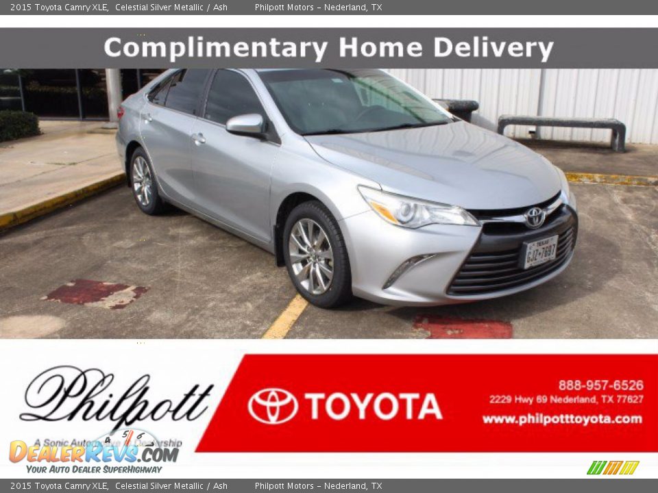 2015 Toyota Camry XLE Celestial Silver Metallic / Ash Photo #1