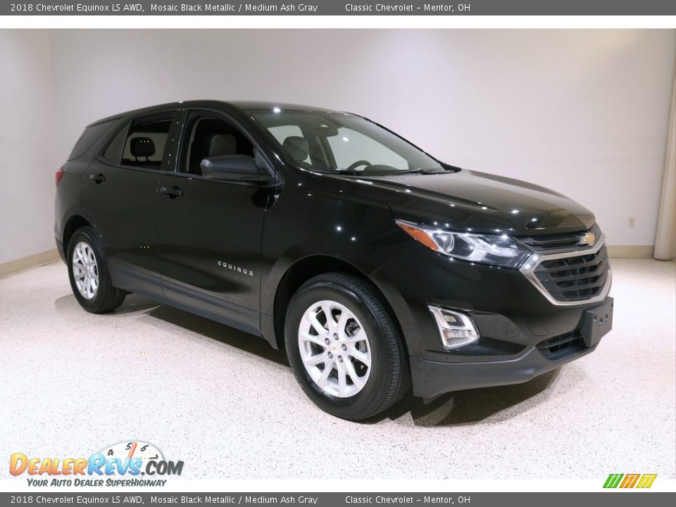 2018 Chevrolet Equinox LS AWD Mosaic Black Metallic / Medium Ash Gray Photo #1