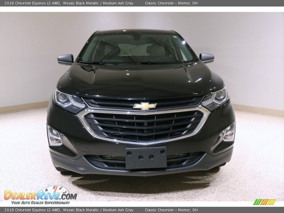 2018 Chevrolet Equinox LS AWD Mosaic Black Metallic / Medium Ash Gray Photo #2