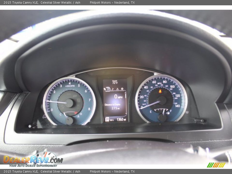 2015 Toyota Camry XLE Celestial Silver Metallic / Ash Photo #13