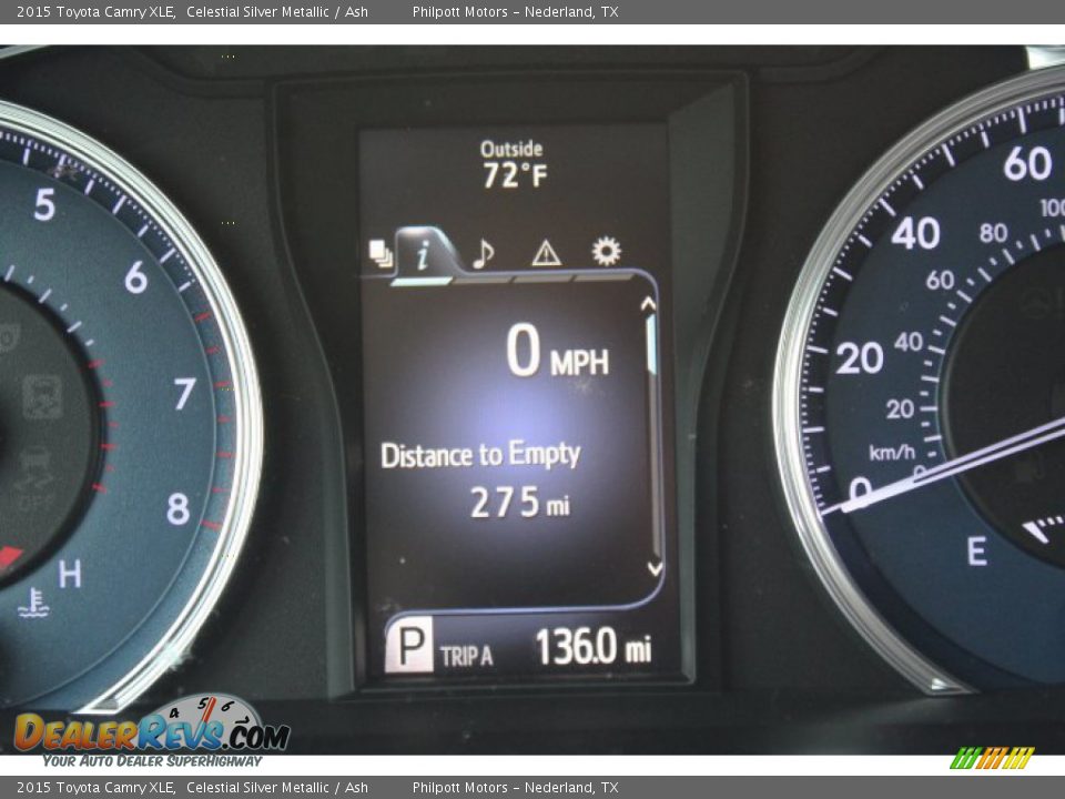 2015 Toyota Camry XLE Celestial Silver Metallic / Ash Photo #14