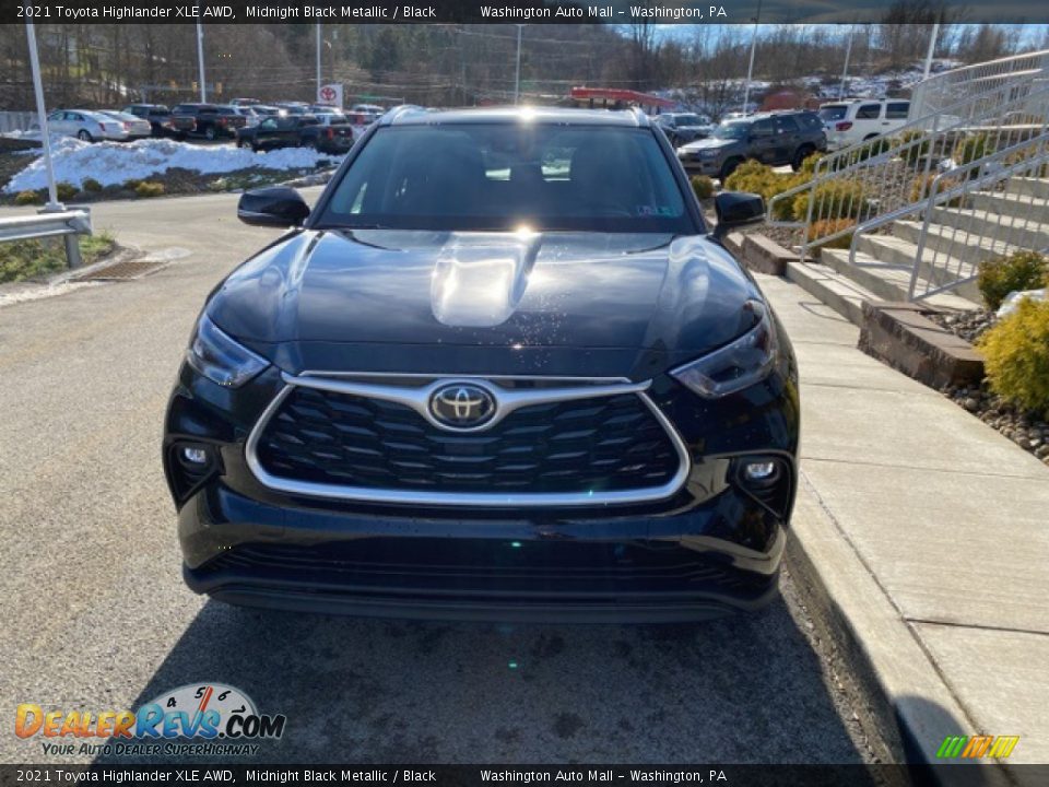 2021 Toyota Highlander XLE AWD Midnight Black Metallic / Black Photo #12