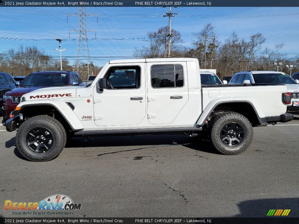 2021 Jeep Gladiator Mojave 4x4 Bright White / Black/Steel Gray Photo #4