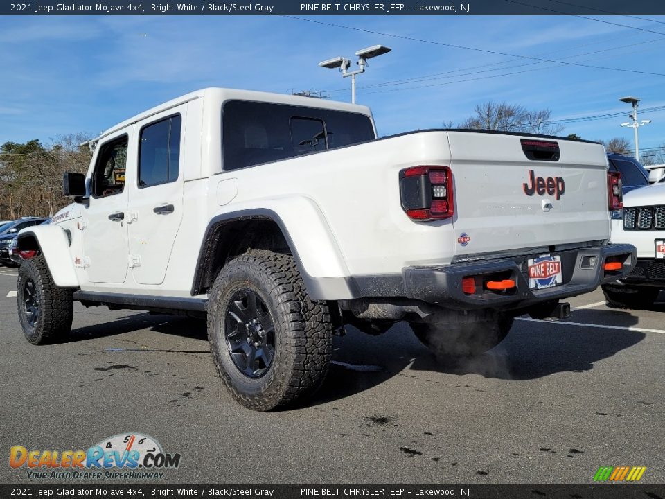 2021 Jeep Gladiator Mojave 4x4 Bright White / Black/Steel Gray Photo #6