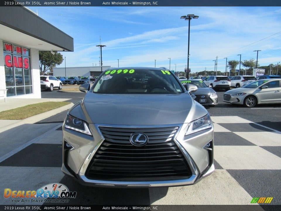 2019 Lexus RX 350L Atomic Silver / Noble Brown Photo #2